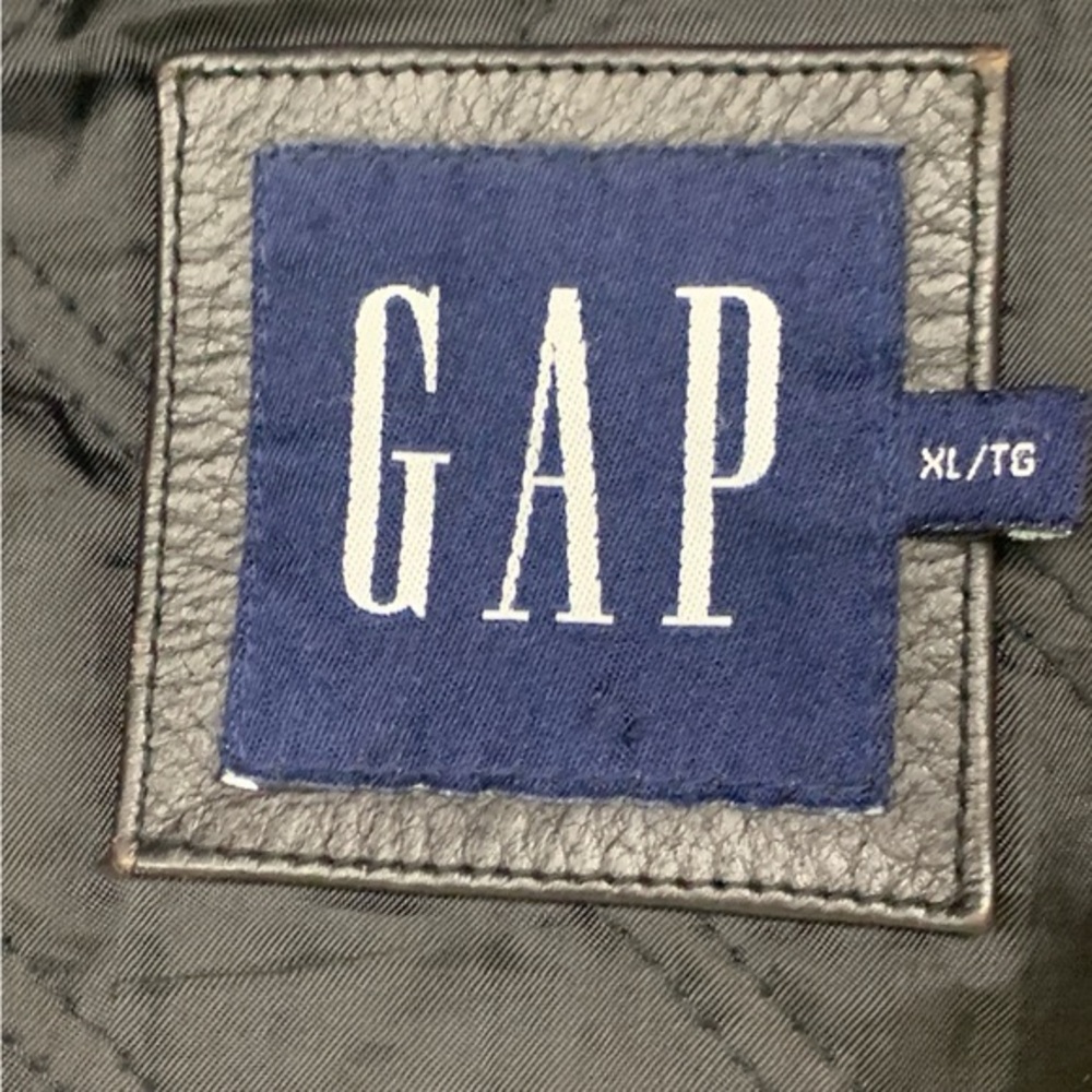 Vintage 90s GAP Downtown Leather Jacket - Picture 12 of 13